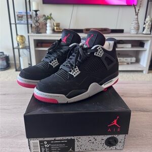 Air Jordan Retro Black and Red Sneakers
